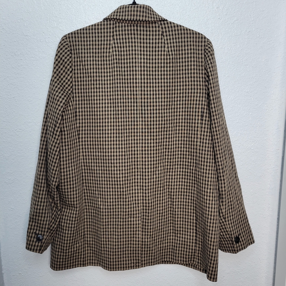 Madewell Caldwell Double-Breasted Blazer in Lyden Plaid NH852 Size L NWT - Picture 5 of 8